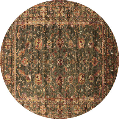 Tapis brun lavable à la machine Manbir