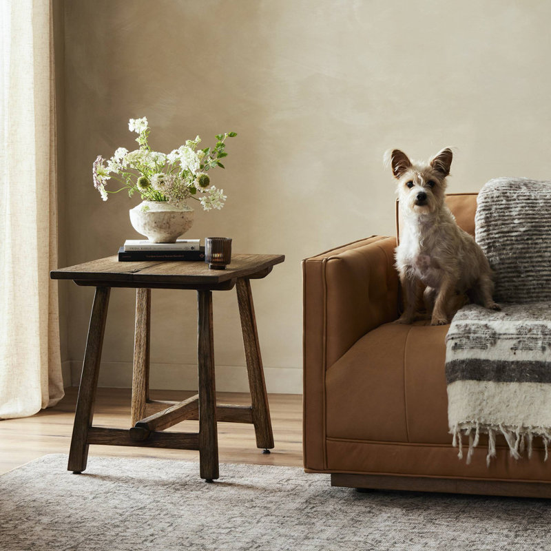 Elio Solid Wood End Table