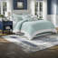 Ensembles de literie de grande taille surdimensionnés, style côtier en jacquard de coton pour la maison