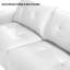 Canapé modulaire en U surdimensionné en cuir Bendire avec repose-pieds (roulettes)-384536842