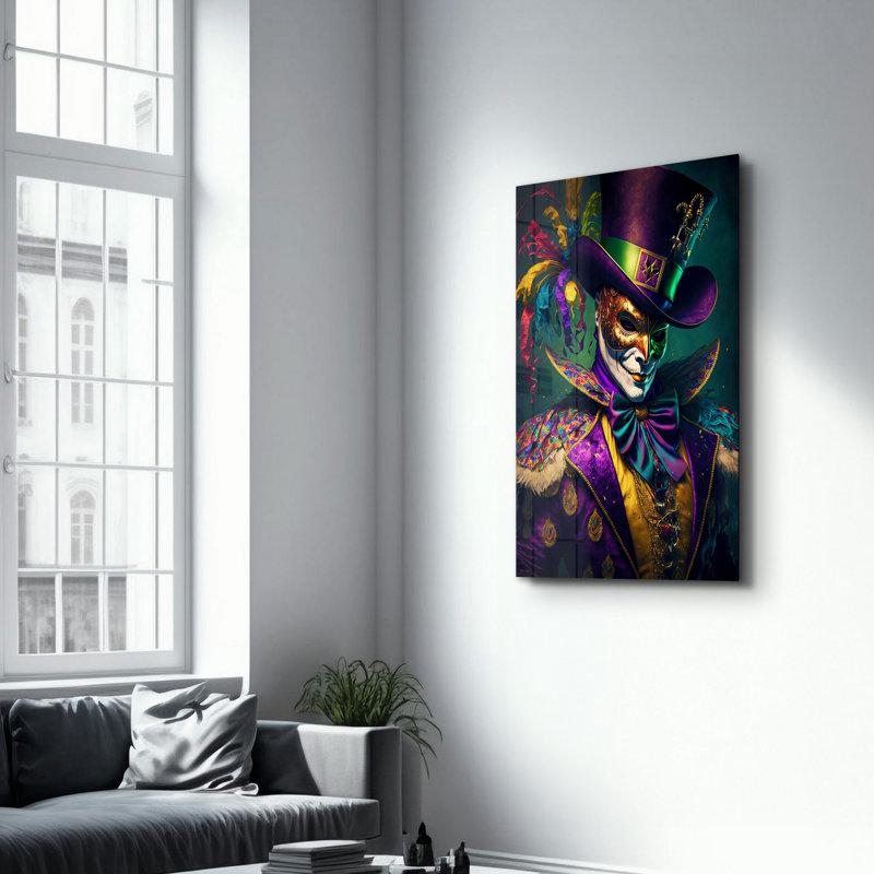 Elegant Tempered Glass Wall Art Painting, 13.8 x 21.7 inches | 100% Tempered Glass, Thickness: 0.16 inches | UV Printed for Vibrant Colors | Perfect for Home Decor, Living Room, & Office Spaces