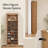 30 Pairs Shoe Storage Cabinet with 31 Open Cubbie, Adjustable Shelves, 10 Tier Shoe Rack Organizer-248988387