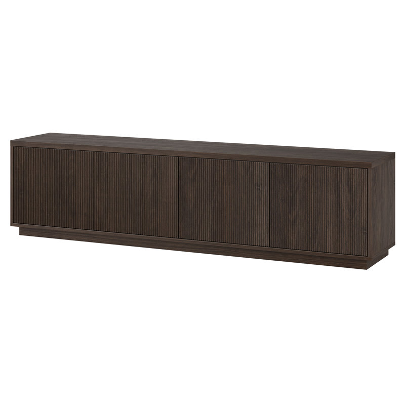 Hanson Denilah Rectangular TV Stand for TV's up to 85", Alder Brown