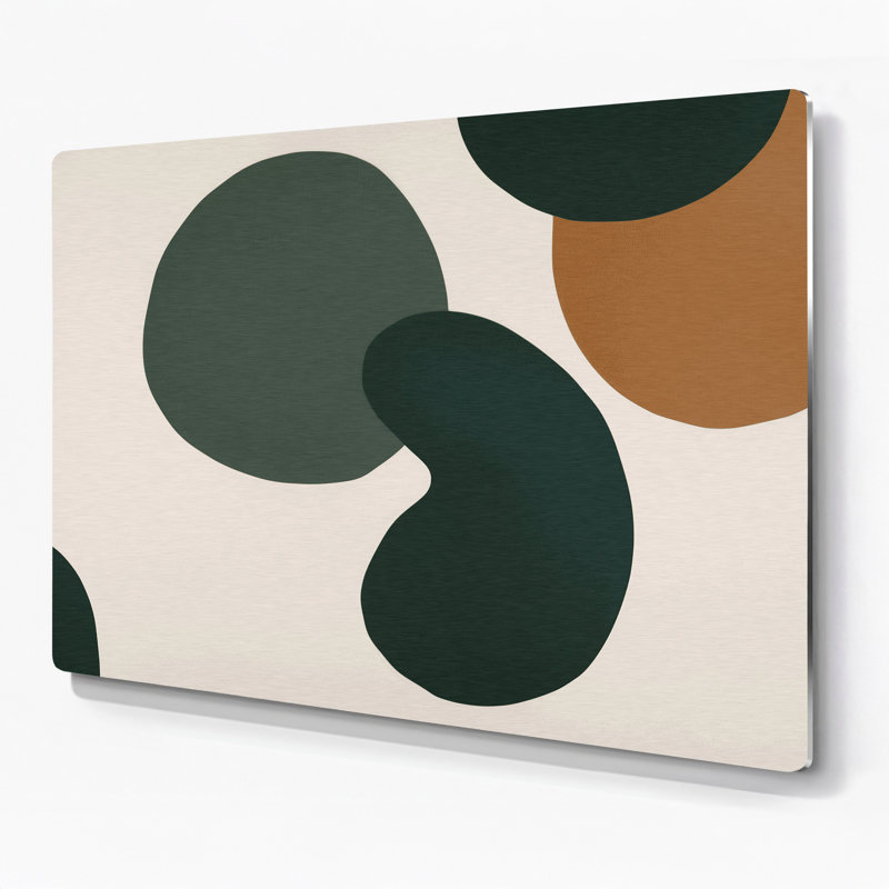Minimalisme 54, art mural en métal beige, H 12 po x l 18 po