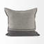 Housse de coussin gris clair et foncé