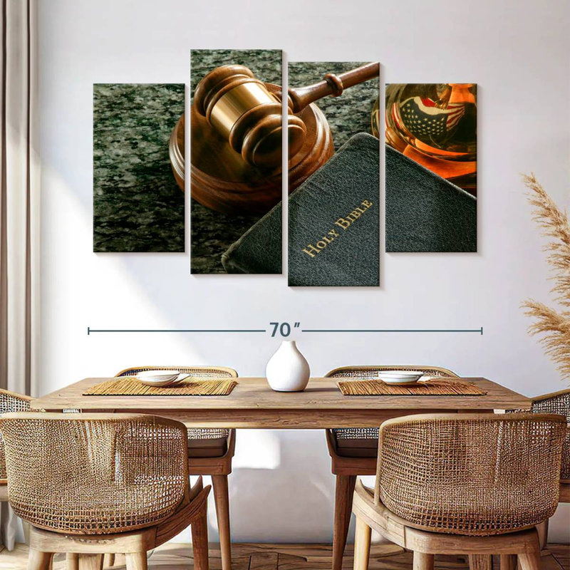 Alcaraz US Justice System, 42" H x 68" W