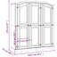 Lonepine 3 Door Solid Wood Wardrobe-86317408