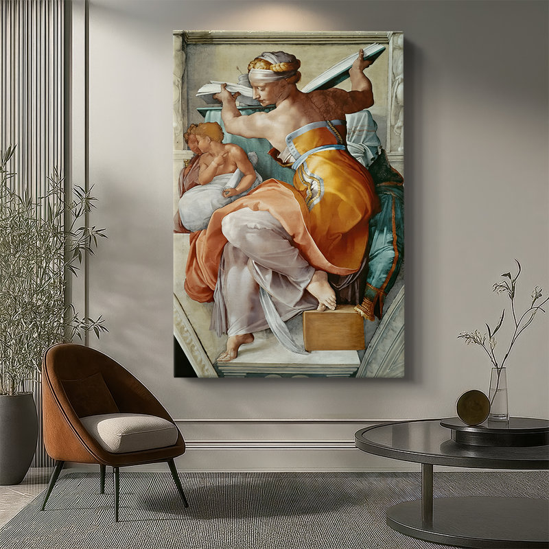 Sibylle libyen - toile tendue par Michelangelo, 32 x 48