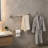 3 Piece Wall Mounted Bathroom Hardware Set with Towel Bar, Toilet Paper Holder and Robe Towel Hook for Modern Bathrooms
