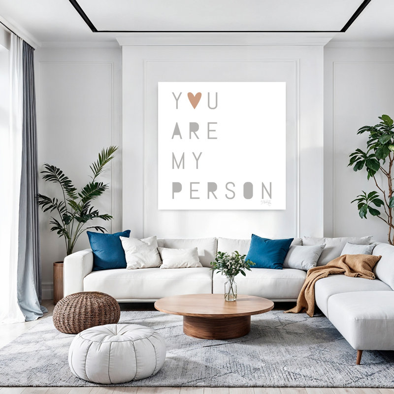 Art contemporain abstrait «You are my personne», H 48 po x l 48 po
