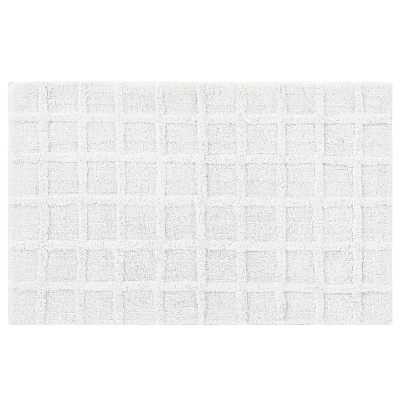 Tapis pour salle de bain Carter, Blanc