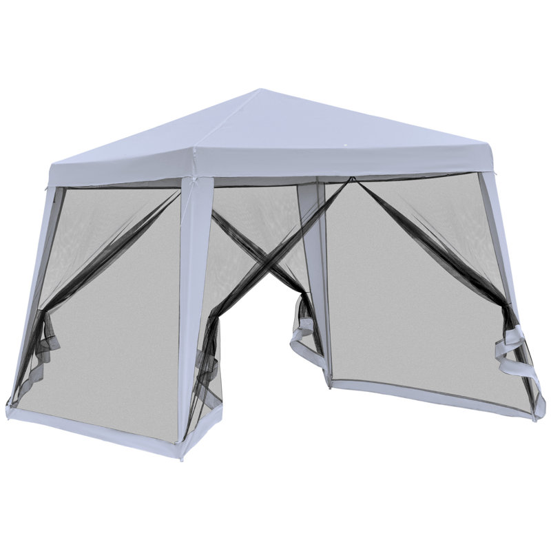 Auvent extérieur 10 pi x 10 pi Outsunny, Gris