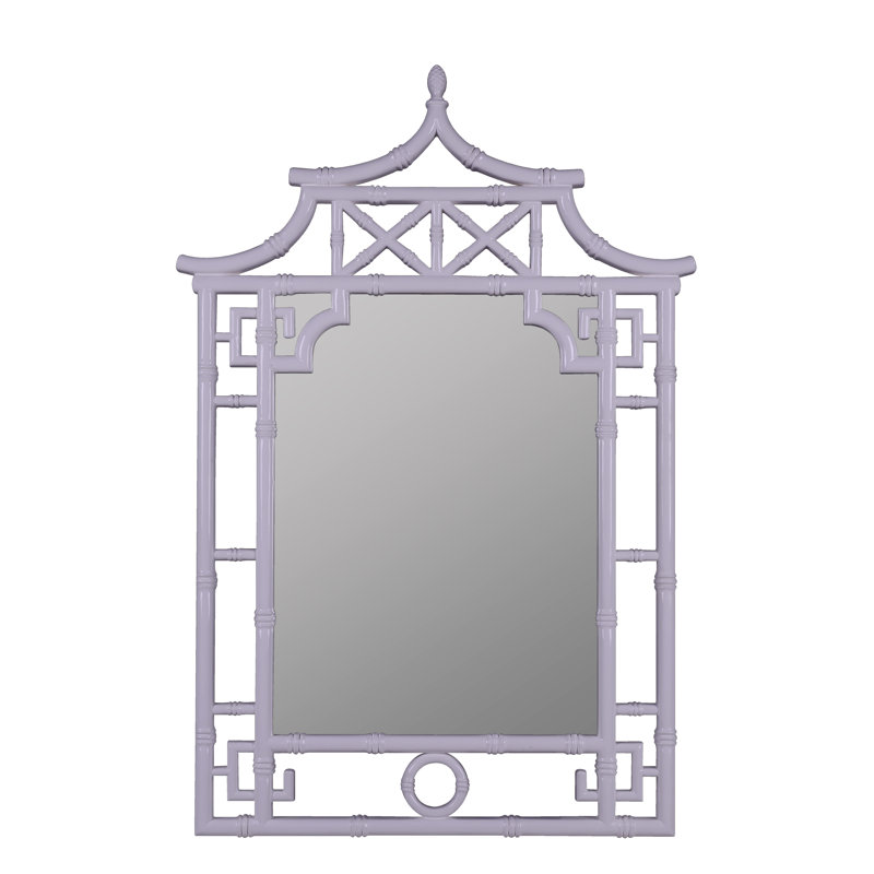 Shing Resin Wall Mirror, French Lilac