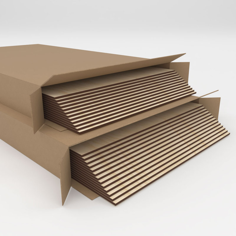 Planches en bois, Bouleau, H 23,75 po x l 23,75 po x P 0,25 po