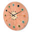 Horloge murale en bois Living Coral-63892450