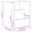 Wood Free Standing Magazine Rack-57797166