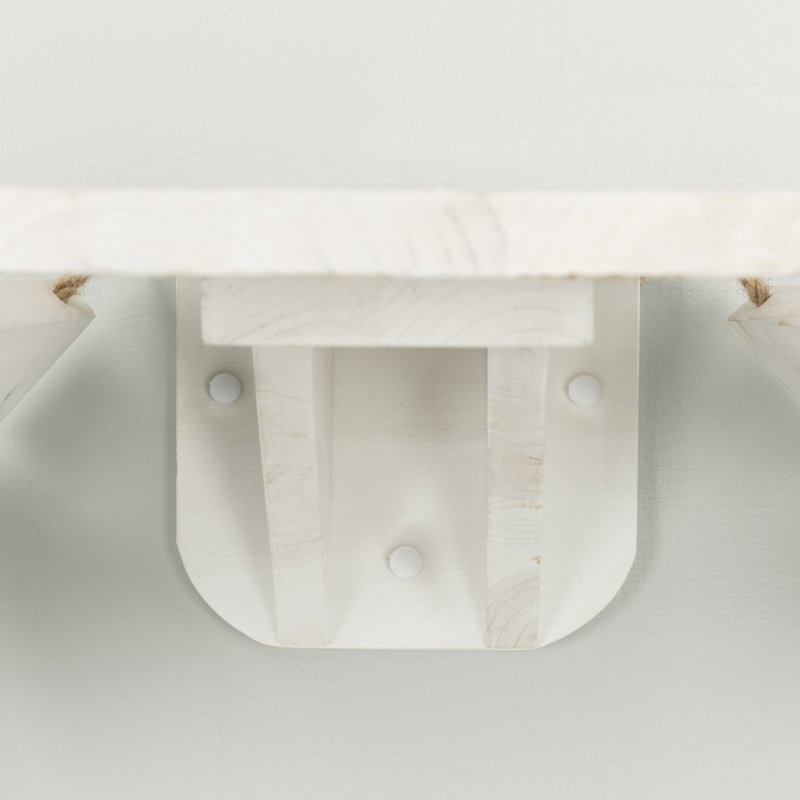 White Wall Mounted Cat Bridge with Sisal Steps