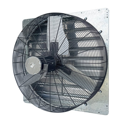 iLIVING 36" Smart Wall Mounted Shutter Exhaust Fan, 6128 CFM, 12-Speed, WiFi App Control Ventilation for Garages, Warehouse, Barn, Greenhouses, Auto Temperature Humidity Control, BLDC Motor, Hardwired