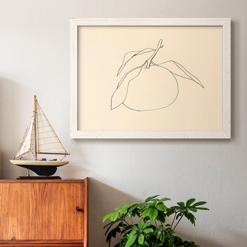 " Citrus Contour I ", 26" H x 38" W, White