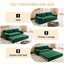 Canapé-lit extensible avec rangement en velours pour la maison In 1