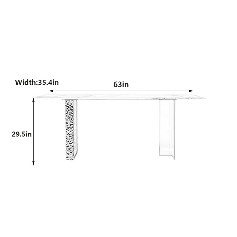 Fairlie, H 29,5 po x L 63 po x l 35,4 po