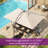 Kappel 10 x 13 Ft Rectangular Tilt Adjustable Curved Cantilever Umbrella with Base-1855523087