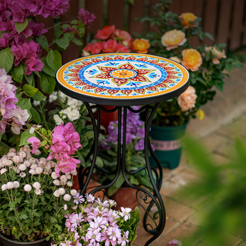 Table d'appoint ronde ronde 14 po