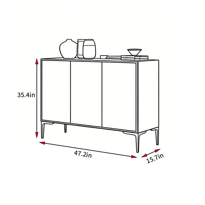 Buffet de 47,2 po de largeur Alvoid