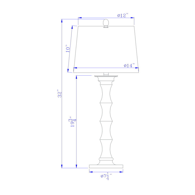 Ensemble de lampes de table 32 po, Acier brossé, Blanc