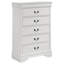Ensemble de chambre avec grand lit 5 pièces Francique Blanc-83160059-87253429
