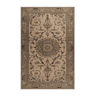 Machine Washable Persian Brown Area Rug