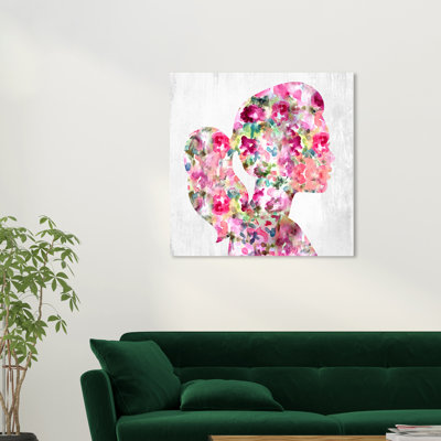 Portrait of a Lady - Reproduction d'art graphique sur toile tendue