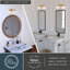 Luminaire de salle de bain traditionnel à 2 lumières de 15 po Eastgate Eastgate-77397438-77397435-70885335
