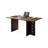 Brown+Black Rectangular Solid Wood+Iron desks-107397913