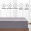 My Home Store Gylfi 300 Thread Count Egyptian-Quality Cotton Percale Fitted Sheet-651596813-651596853