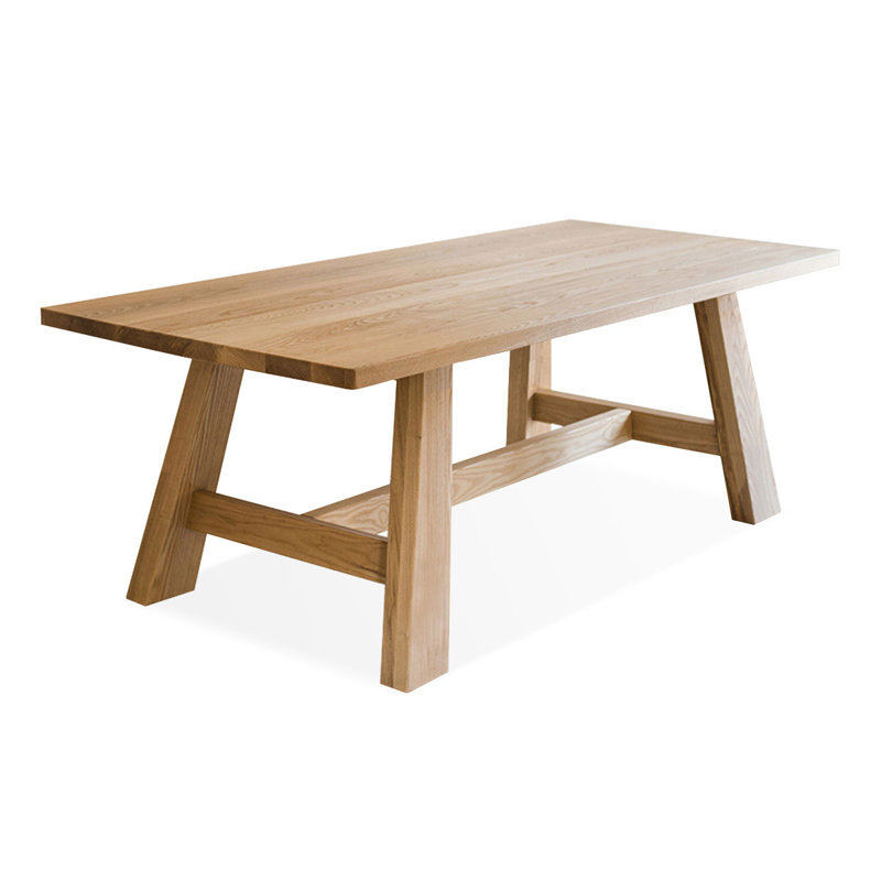 Table de salle à manger Burlywood, H 29,53 po x L 94,49 po x l 37,4 po