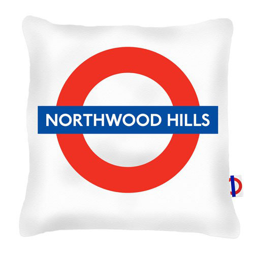 Northwood Hills Tube Station London Transport Cushion