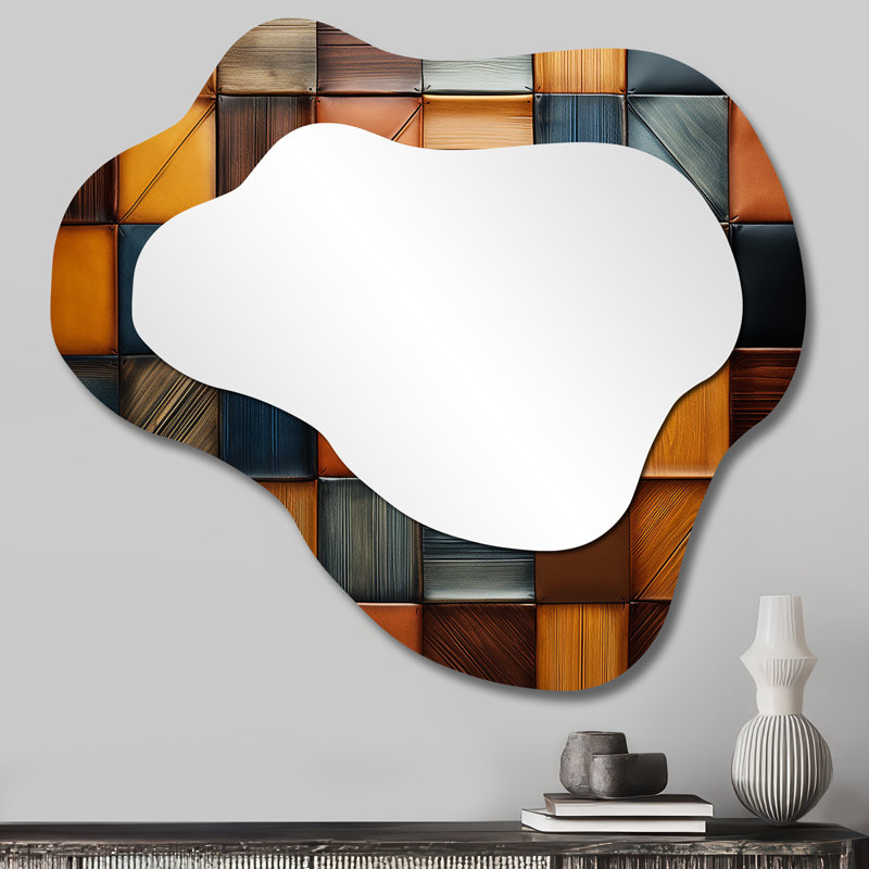 Miroir mural bohémien, 25 po x 28 po