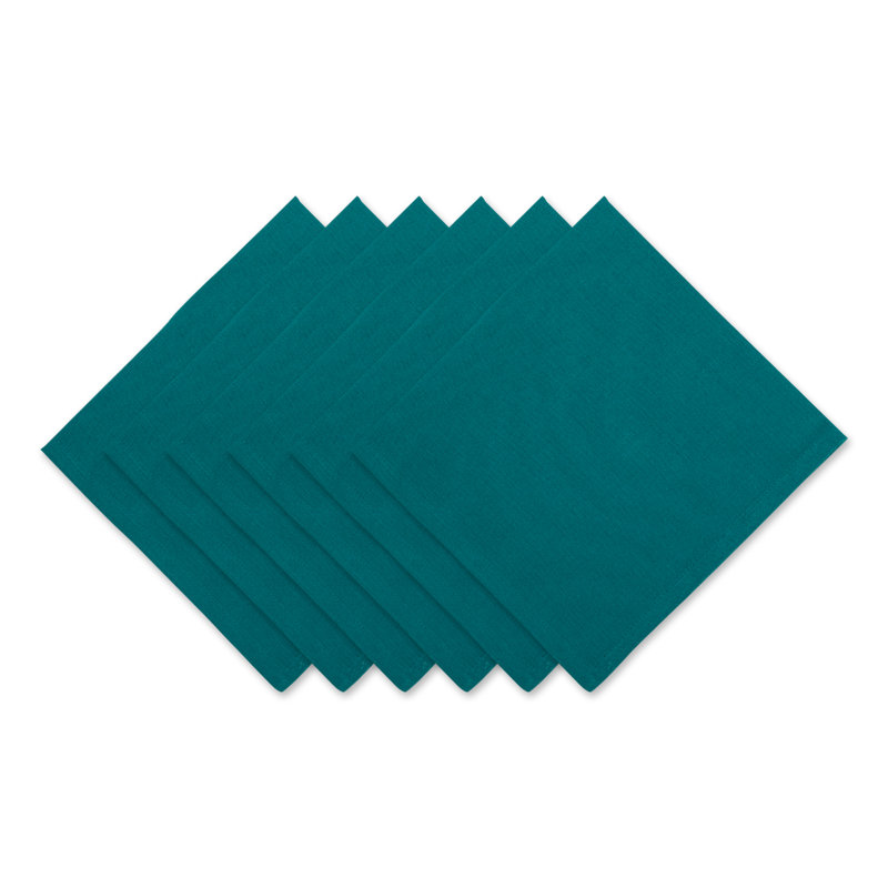 Reisman 100% Cotton Square Napkin, Turquoise