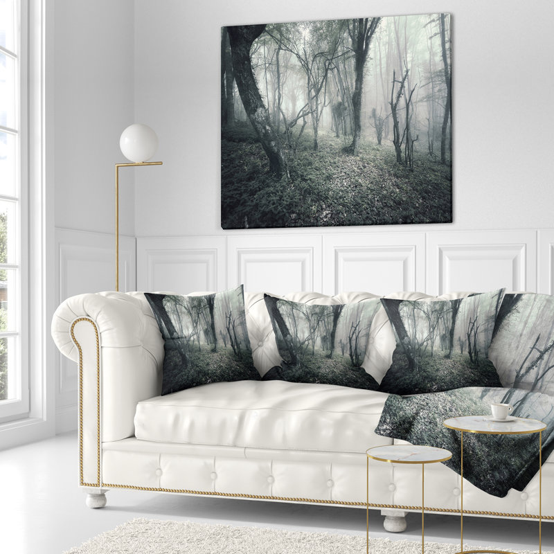 Coussin paysage, 18 po x 18 po, Coussin décoratif