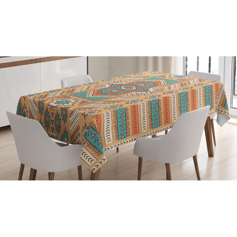 Tribal Tablecloth, 84" L x 60" W