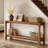 Couch Side Table,Console Table,Entryway Table,2Tier Foyer Table