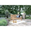 Wheeler Solid Wood Teak Outdoor Bench