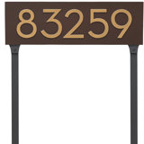 Floating 1-Line Lawn Address Sign