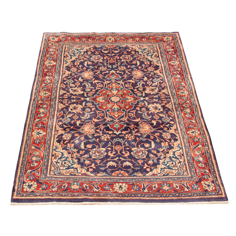 Tapis bleu marine Anadol 4 pi 6 po x 7 pi 0 po