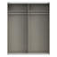 Modern Wardrobe with 2 Sliding Doors, Engineered Wood, White-1693722088-1697367254