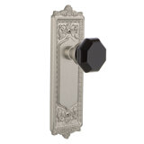 Egg & Dart Plate with Waldorf Black Door Knob