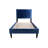 Modern Twin Bed With Velvet Cover - 12 Frame, Adjustable Headboard For Relaxation In 12 Slat Support A Peaceful Night's Rest-985952638