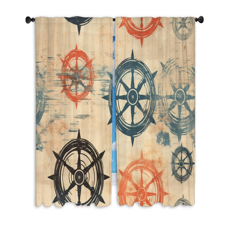Demarlis Semi Sheer Curtain, 40" W
