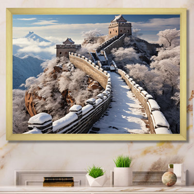 Great Wall Of China In Winter III - Japan Art Wall Art